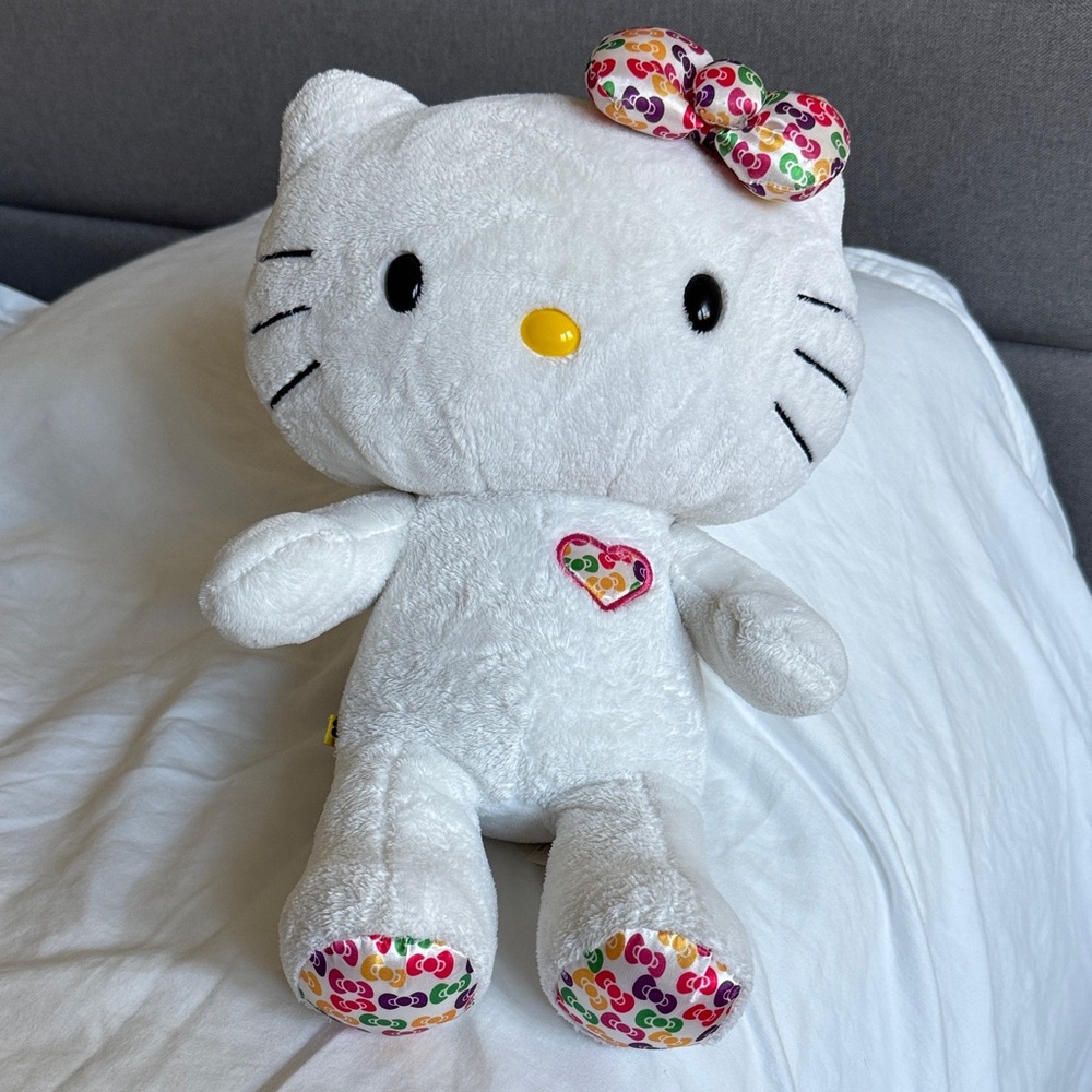 Build-A-Bear Hello Kitty Colorful Bow 35th Anniversary Plush